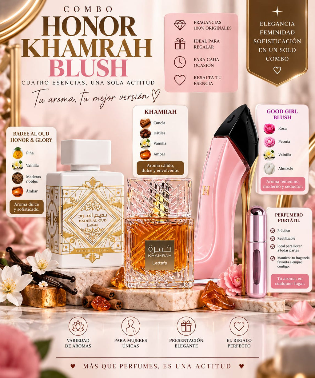 Combo Honor Khamrah Blush Para Dama