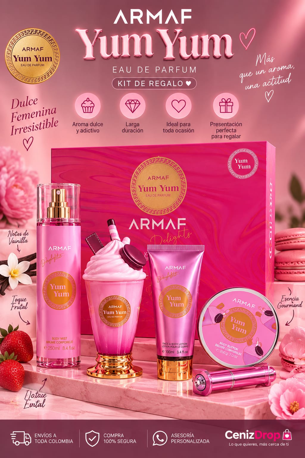 Kit Yum Yum Estuche Para Dama