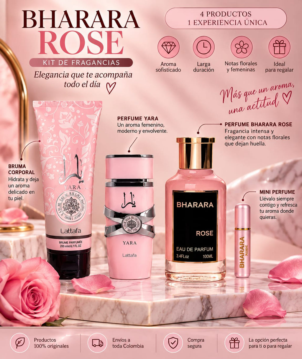 Duo Rose Kit Yarabharara Rose Estuche Para Dama