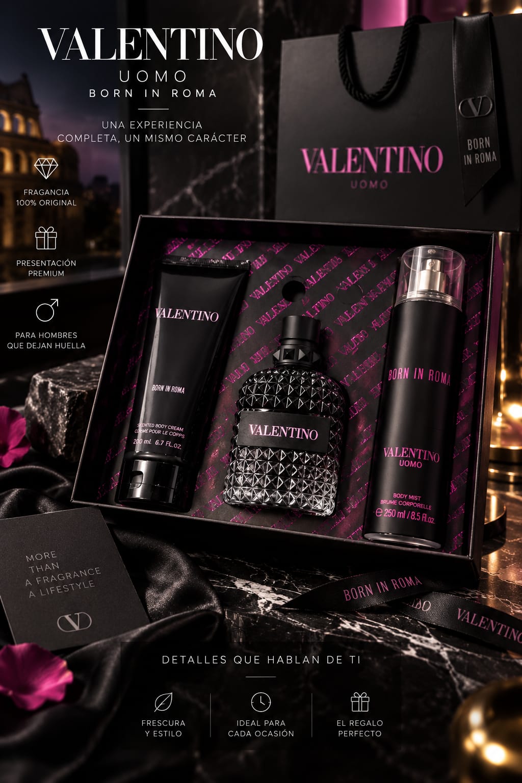 Kit Valentino Para Hombre